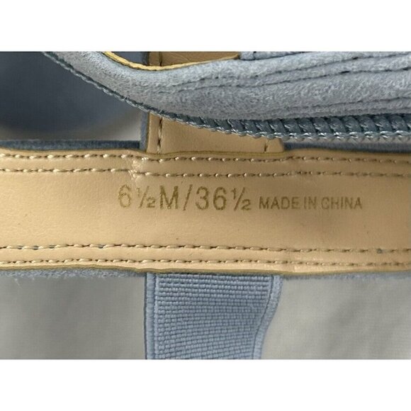 Vince Camuto Helayn Gladiator Sandals Women's Size 6.5 / 36.5 Light Blue Suede - Picture 12 of 14